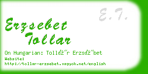 erzsebet tollar business card